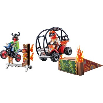 Playmobil Action Heroes Ακροβατικά Με Γουρούνα Και Μηχανή 71808 4008789718082