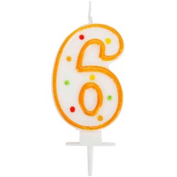 PROCOS Cake Candles No 6 095323 5201184953235