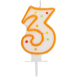 PROCOS Birthday Cake Candles No 3 095320 5201184953204