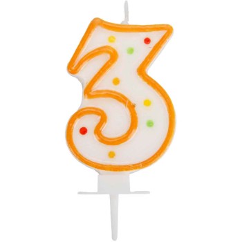 PROCOS Birthday Cake Candles No 3 095320 5201184953204