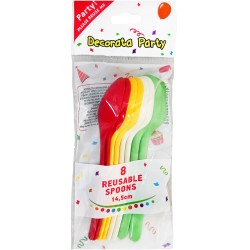 PROCOS Reusable Multicolor Spoons (4 Different Colors) 092200 5201184922002