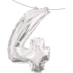 PROCOS Μπαλόνια Decorata Silver Foil 86 EK. Νούμερο 4 Μπαλόνι Ασημί 091198 5201184911983