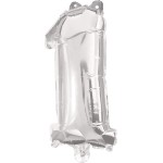 PROCOS Μπαλόνια Decorata Silver Foil 86 EK. Νούμερο 1 Μπαλόνι 091195 5201184911952