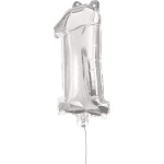 PROCOS Μπαλόνια Decorata Silver Foil 86 EK. Νούμερο 1 Μπαλόνι 091195 5201184911952