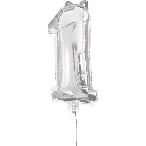 PROCOS Μπαλόνια Decorata Silver Foil 86 EK. Νούμερο 1 Μπαλόνι 091195 5201184911952