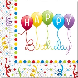 PROCOS Happy Birthday Paper Napkins 081285 5201184812853