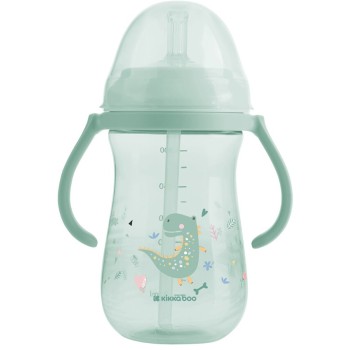 KikkaBoo Cup With Silicone Straw - Dino World, Mint, 300 Ml 31302030077 3800171212519