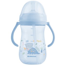 KikkaBoo cup With Silicone Straw - Dino World, Blue, 300 ml 31302030078 3800171212533