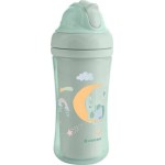 KikkaBoo Κύπελλο Με Καλαμάκι Σιλικόνης  - Moony Me, Μέντα 220 Ml 31302030080 3800171212557