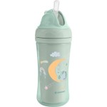 KikkaBoo Κύπελλο Με Καλαμάκι Σιλικόνης  - Moony Me, Μέντα 220 Ml 31302030080 3800171212557