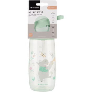 KikkaBoo Κύπελλο Με Στόμιο Σιλικόνης  - Music Fest, Μέντα 450 Ml 31302030067 3800171211222