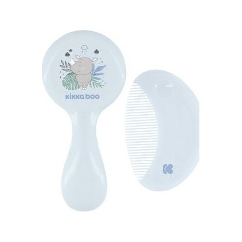 KikkaBoo Σετ Βούρτσας Και Χτένας Μαλλιών  - Savanna, Blue 31303040089 3800171204927