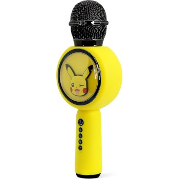 otl technologies Pk1206 Pokemon Pikachu Popsing Led Light Up Wireless Karaoke Microphone  5055371628914