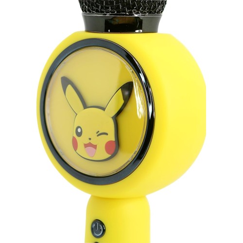 otl technologies Pk1206 Pokemon Pikachu Popsing Led Light Up Wireless Karaoke Microphone  5055371628914