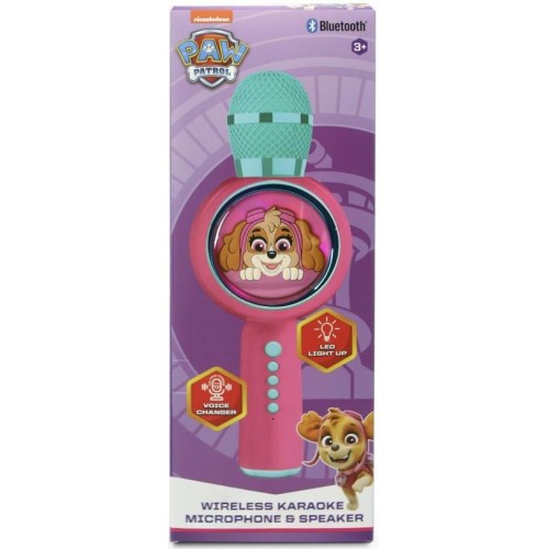 otl technologies Paw Patrol Skye Ασύρματο Μικρόφωνο Καραόκε Led Και Speaker  5055371629218