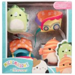 Jazwares Micromallows - Play Set 4Pcs Plush 6Cm Squishmallows & Accessories - Ticket To Ride (Sqmm0015, JWSM0013 191726748052
