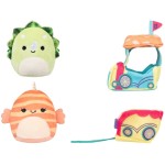 Jazwares Micromallows - Play Set 4Pcs Plush 6Cm Squishmallows & Accessories - Ticket To Ride (Sqmm0015, JWSM0013 191726748052