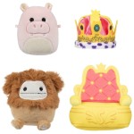 Jazwares Micromallows - Play Set 4Pcs Plush 6Cm Squishmallows & Accessories - Royal Parade JWSM0013 191726748045