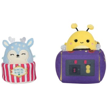 Jazwares Micromallows - Σετ Παιχνιδιού 4Τμχ Λούτρινα 6Εκ Squishmallows & Αξεσουάρ - Game On (Sqmm0017,  JWSM0013 191726748076