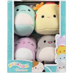 Jazwares Micromallows - Set Of 4 6Cm Squishmallows - Gordon Shark, Tex Taco, Tabitha Cat, Irina Axolotl  JWSM0003 191726747949
