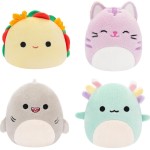 Jazwares Micromallows - Set Of 4 6Cm Squishmallows - Gordon Shark, Tex Taco, Tabitha Cat, Irina Axolotl  JWSM0003 191726747949