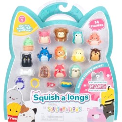 Jazwares Squish-A-Longs - Set Of 14 Figures & Accessories - 14 Pack (Style 1) (W1) JWSL0028 191726755241