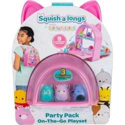 Jazwares Squish-A-Longs - Backpack Play Set 12Pcs With Figures & Accessories JWSL0036 191726755326