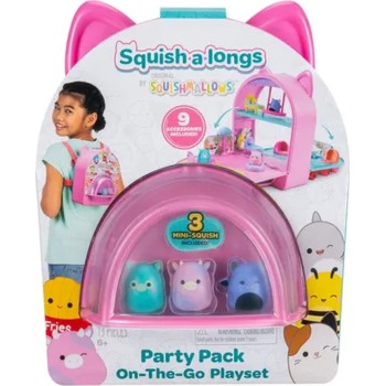 Jazwares Squish-A-Longs - Backpack Play Set 12Pcs With Figures & Accessories JWSL0036 191726755326