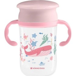 KikkaBoo Non-spill cup - Deep Sea, 360°, 300 ml, Pink 31302030068 3800171211239