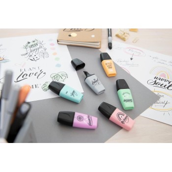 Highlighter - Stabilo Boss Mini Pastellove 2.0 - Single Pen - Soft Orange 07/125-9 4006381575744