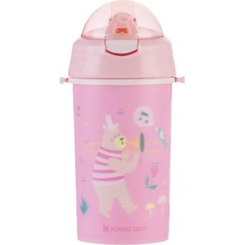 KikkaBoo cup With Straw and Strap - Music Fest, Pink, 450 ml 31302030081 3800171212564