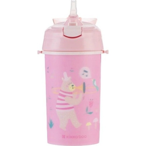 KikkaBoo cup With Straw and Strap - Music Fest, Pink, 450 ml 31302030081 3800171212564
