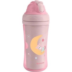 KikkaBoo cup With Silicone Straw - Moony me, Pink, 220 ml 31302030079 3800171212540