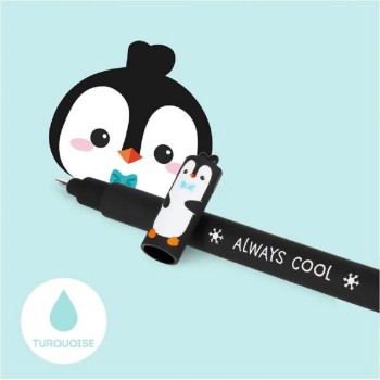 Legami Στυλό Gel Penguin Με Γόμα Με Τιρκουάζ Μελάνι EP0033 8052694005894