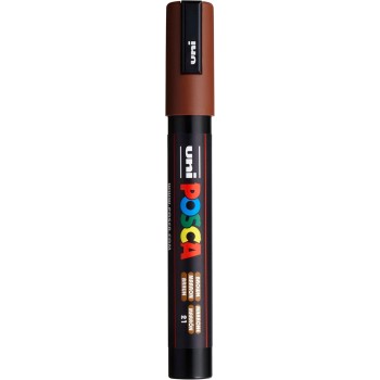 Uni-ball Mitsubishi Pencil Posca Medium Bullet Tip Marker - Brown PC-5M-ΚΑΦΕ 4902778916155