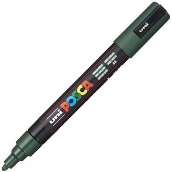 Uni-ball Mitsubishi Pencil Posca Medium Bullet Tip Marker - Green PC-5M-ΚΥΠΑΡΙΣΣΙ 4902778262559