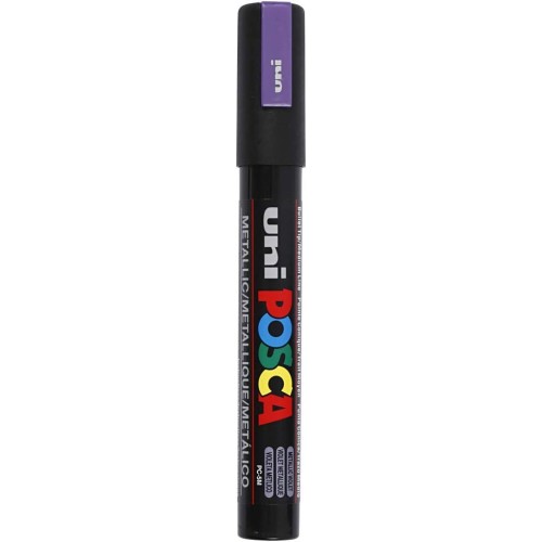 Uni-ball Mitsubishi Pencil Posca Medium Bullet Tip Marker - Metallic Violet PC-5M-ΒΙΟΛΕΤΙ-ΜΕΤΑΛΛΙΚΟ 4902778113592