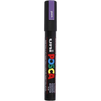 Uni-ball Mitsubishi Pencil Posca Medium Bullet Tip Marker - Metallic Violet PC-5M-ΒΙΟΛΕΤΙ-ΜΕΤΑΛΛΙΚΟ 4902778113592