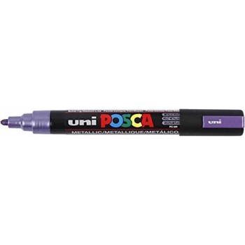 Uni-ball Mitsubishi Pencil Posca Medium Bullet Tip Marker - Metallic Violet PC-5M-ΒΙΟΛΕΤΙ-ΜΕΤΑΛΛΙΚΟ 4902778113592