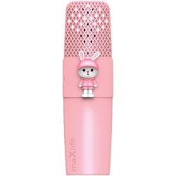 Maxlife Μικρόφωνο Karaoke Bluetooth Με Ηχείο Mxbm-500 Ροζ Rabbit Ασύρματο Ηχείο Με Μικρόφωνο 3W Συμβατό Με Iphone, Android MXBM-