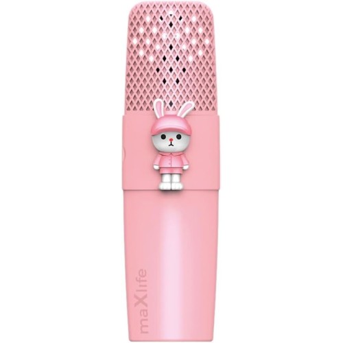 Maxlife Forever  Bluetooth Microphone With Speaker Mxbm-500 Pink Rabbit Wireless Speaker With Microphone 3W Compatible With Ipho