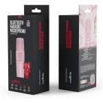 Maxlife Forever  Bluetooth Microphone With Speaker Mxbm-500 Pink Rabbit Wireless Speaker With Microphone 3W Compatible With Ipho