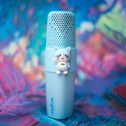Maxlife Forever Bluetooth Ασύρματο Μικρόφωνο Karaoke Mxbm-500 Blue Cat Ηχείο Με Μικρόφωνο 3W Συμβατό Με Iphone, Android MXBM-500