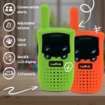 Maxlife Walkie Talkie For Kids Orange-Green - 3 Safe Channels - Set Of 2 Walkie Talkie - Long Distance Walkie Talkie - Outdoor G