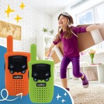 Maxlife Walkie Talkie Για Παιδιά Πορτοκαλί Πράσινο - 3 Ασφαλή Κανάλια Σετ Με 2 Walkie Talkie - Walkie Talkie Για Μεγάλες Αποστάσ