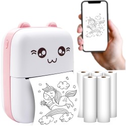 Maxlife Mxtp-100 Mini Printer Pocket Printer Mini Portable Photo Printer Mobile Smartphone Bluetooth Usb Cable Thermal Paper For