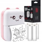 Maxlife Mxtp-100 Μίνι Εκτυπωτής Φωτογραφιών Τσέπης Φορητός Bluetooth Καλώδιο Usb Ροζ MXTP-100P 5900495198006