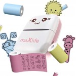 Maxlife Mxtp-100 Μίνι Εκτυπωτής Φωτογραφιών Τσέπης Φορητός Bluetooth Καλώδιο Usb Ροζ MXTP-100P 5900495198006