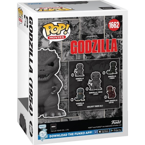 Funko Pop! Movies: Godzilla 70Th Anniversary - Godzilla (1954) N.1662 Συλλεκτική Φιγούρα Βινυλίου - Gif 096142 889698808774