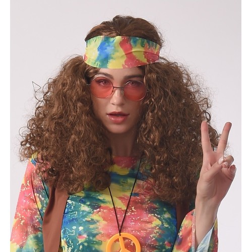 fun world Hippie Curly Wig for Adults 9319 5212054704208